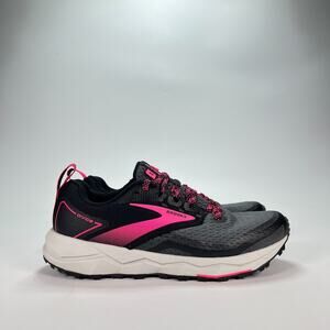 Brooks Divide 2 Black Ebony Pink Trail Running Shoes 1203421B069 Womens Size 8.5